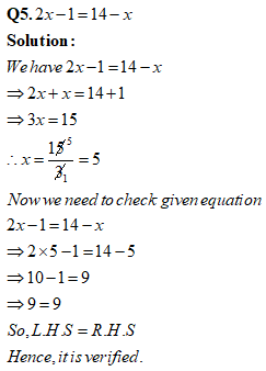 NCERT Class 8 Maths Linear Equations in One Variable Exercise 2.3 Q5.