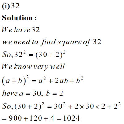 Class 8th Math Ex.6.2 Q1(i)