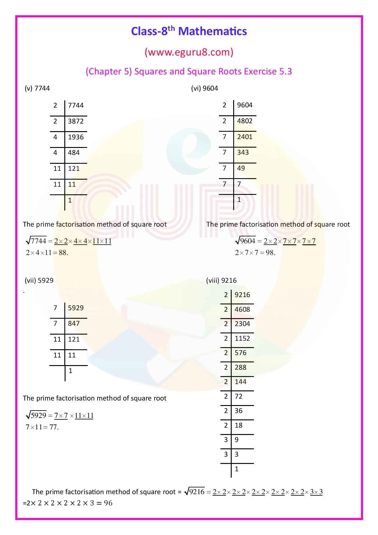 NCERT Solutions Class 8 Maths Chapter 5 Exercise 5.3. Q.4 remaining's Solution