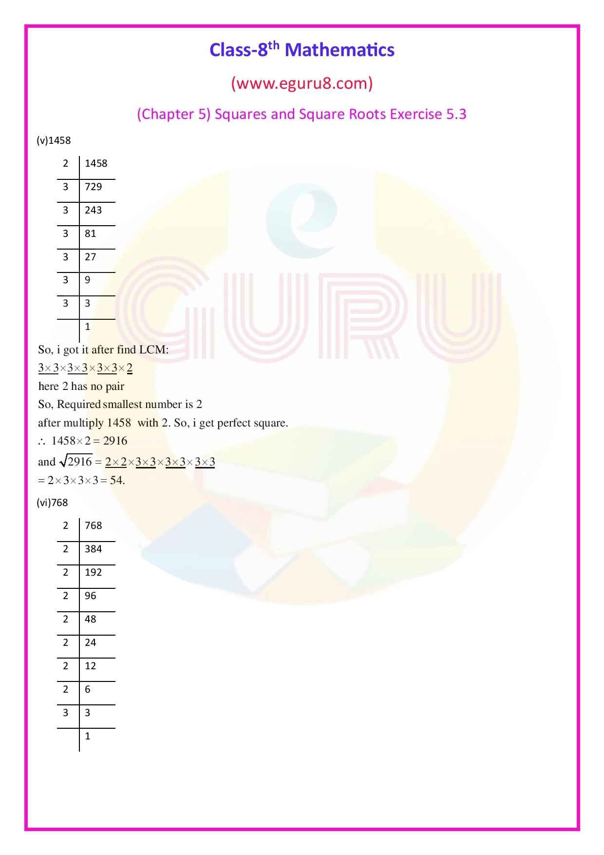 NCERT Solutions Class 8 Maths Chapter 5 Exercise 5.3. Q.5 remaining's Solutions